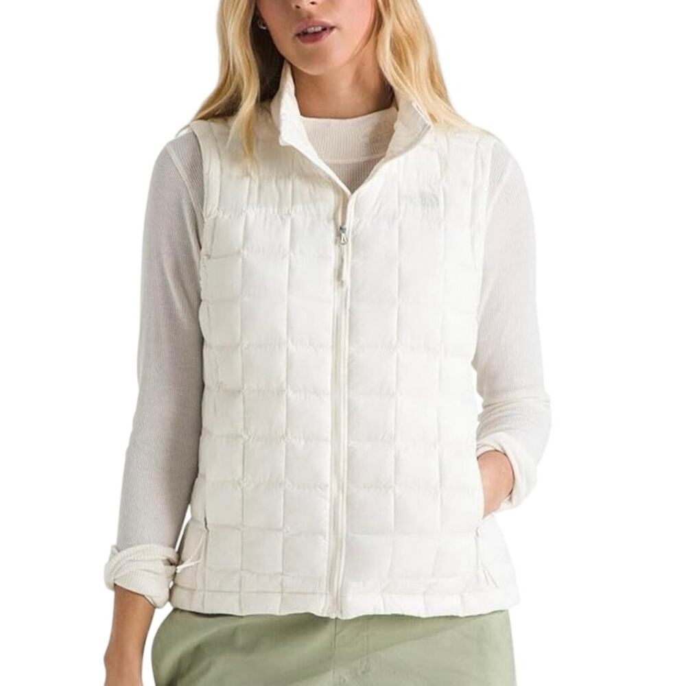The North Face (S) White ThermoBall Insulated Puffer Vest Water Repellent
